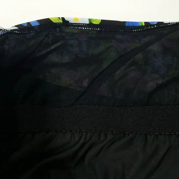 BLAIR Black Blue & Purple Pansie One Piece Dress Swimsuit - Picture 13 of 15